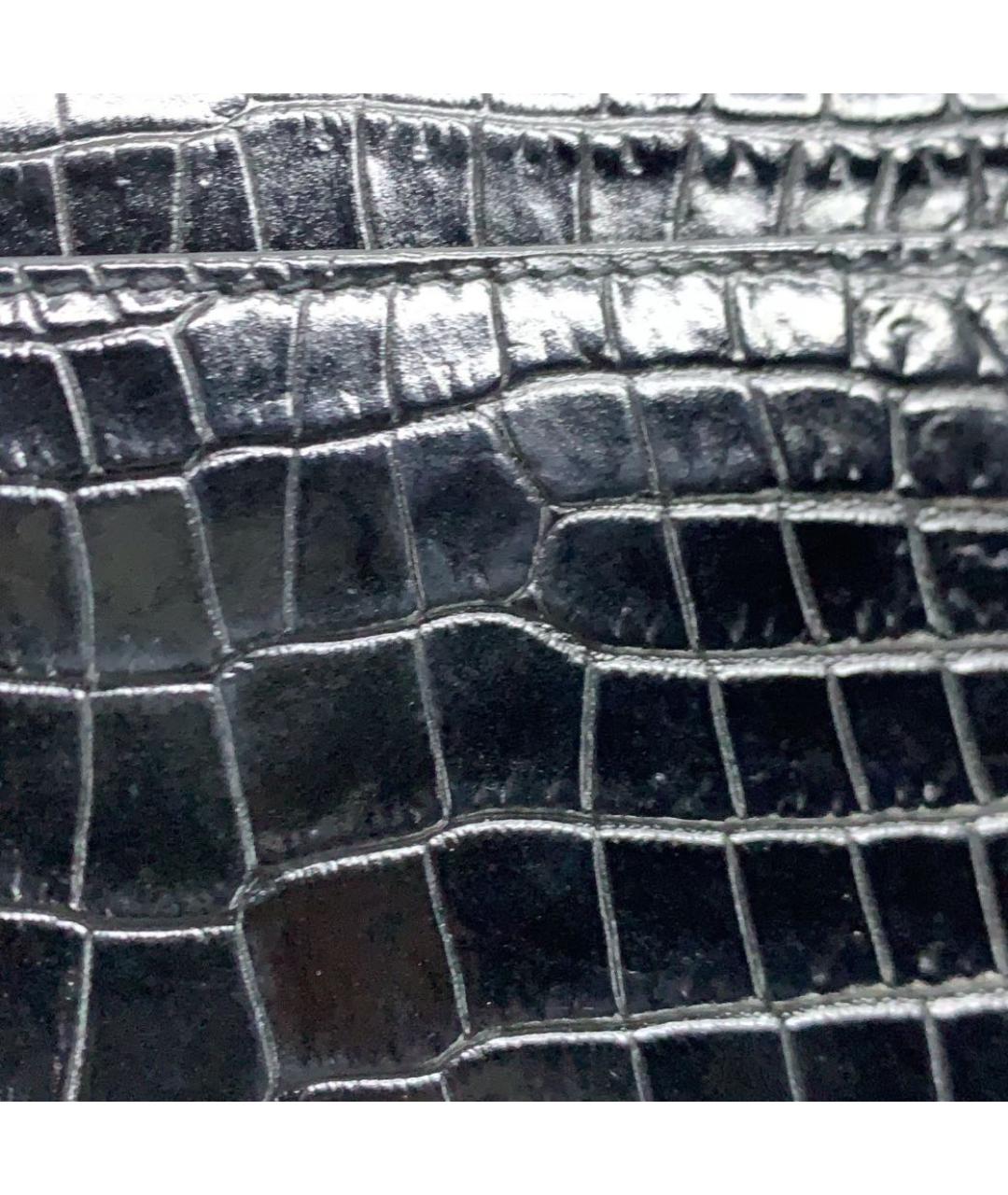 SAINT LAURENT Черная кожаная сумка через плечо, фото 5