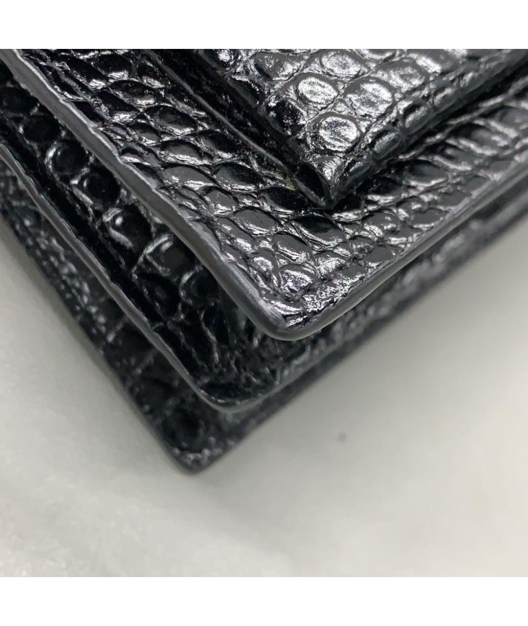 SAINT LAURENT Черная кожаная сумка через плечо, фото 4