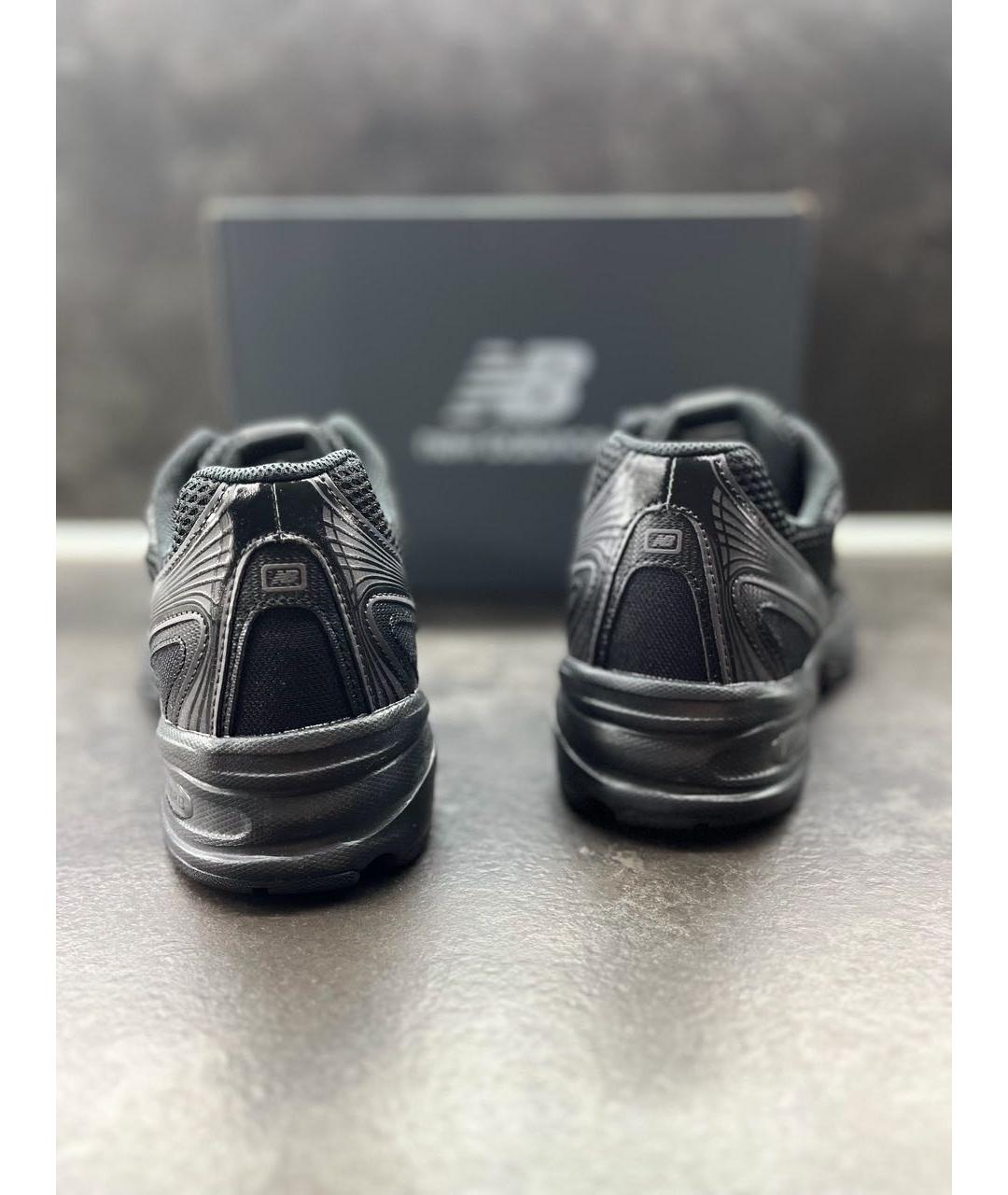 NEW BALANCE Черные синтетические низкие кроссовки / кеды, фото 4