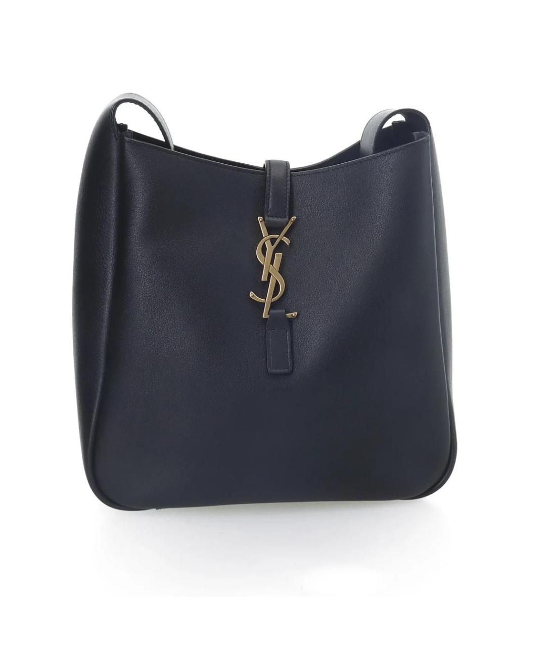 SAINT LAURENT Черная кожаная сумка через плечо, фото 7