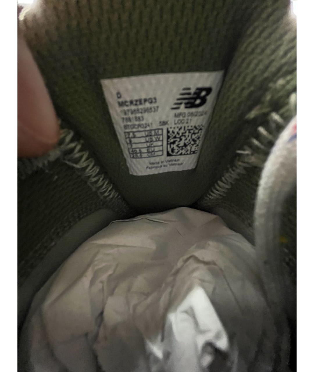 NEW BALANCE Зеленые синтетические низкие кроссовки / кеды, фото 4
