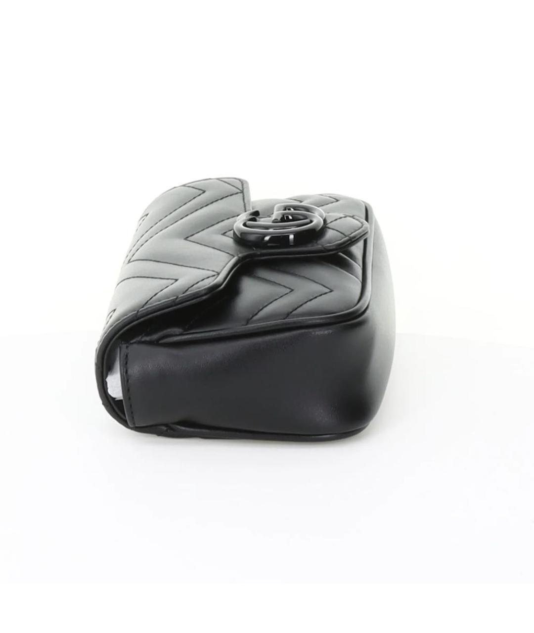 GUCCI Черная кожаная сумка через плечо, фото 5