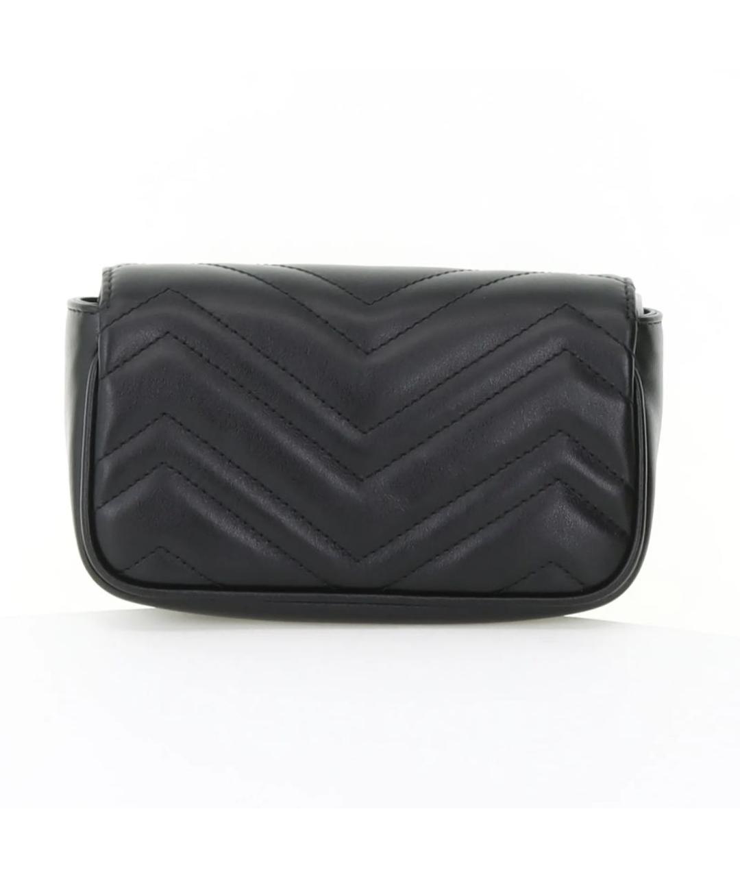 GUCCI Черная кожаная сумка через плечо, фото 2