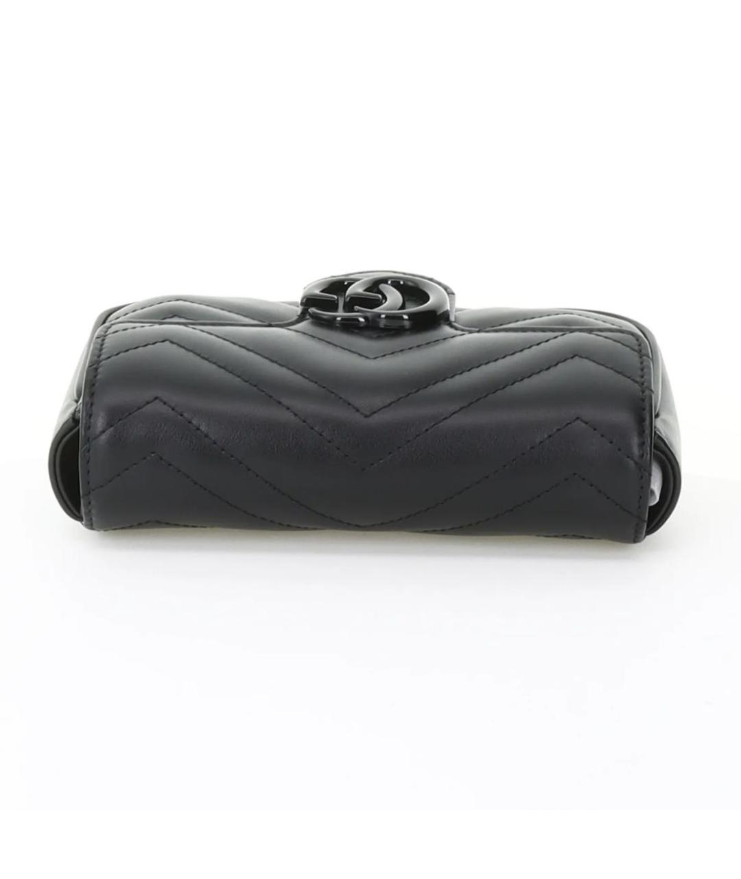 GUCCI Черная кожаная сумка через плечо, фото 4