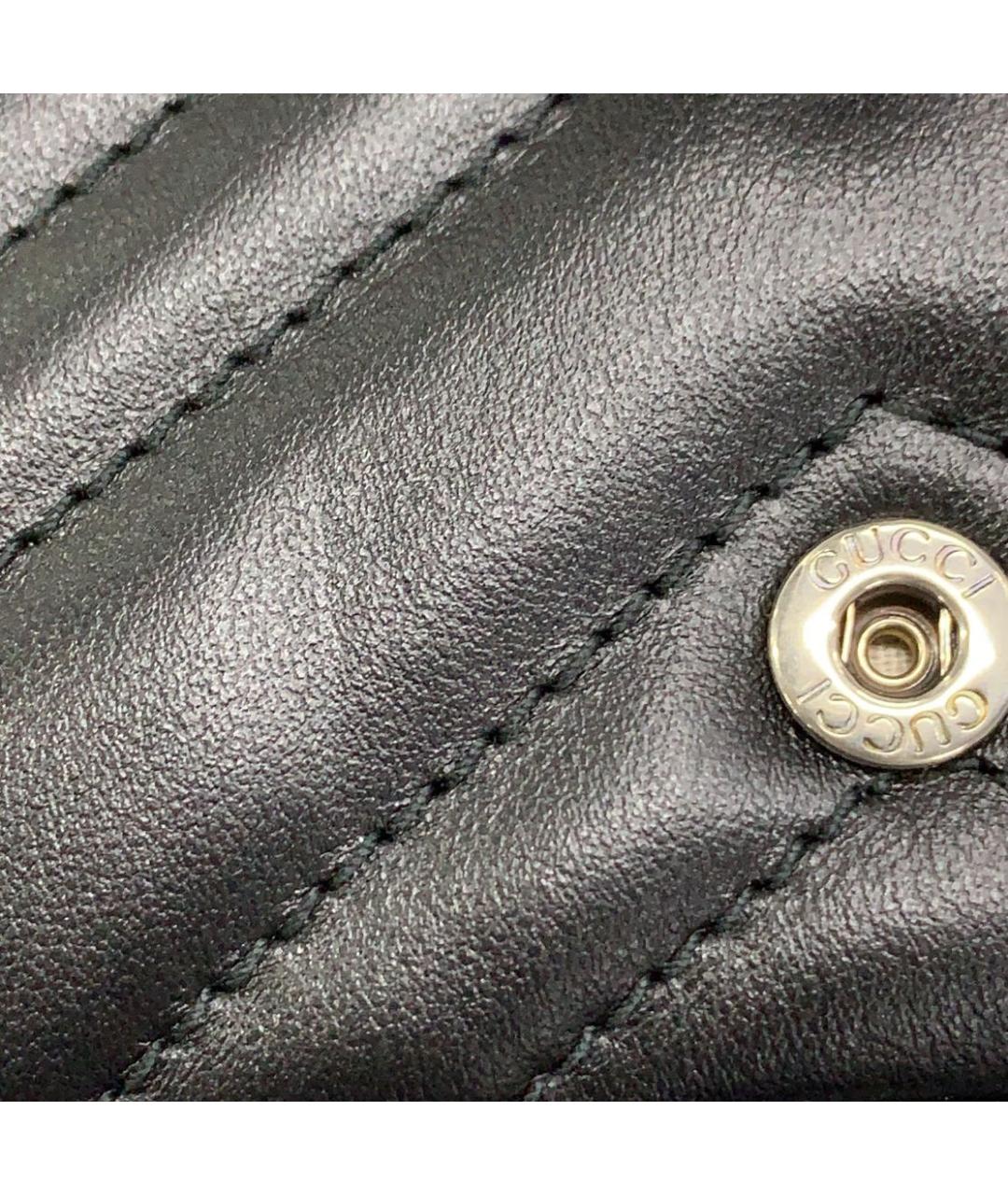 GUCCI Черная кожаная сумка через плечо, фото 7