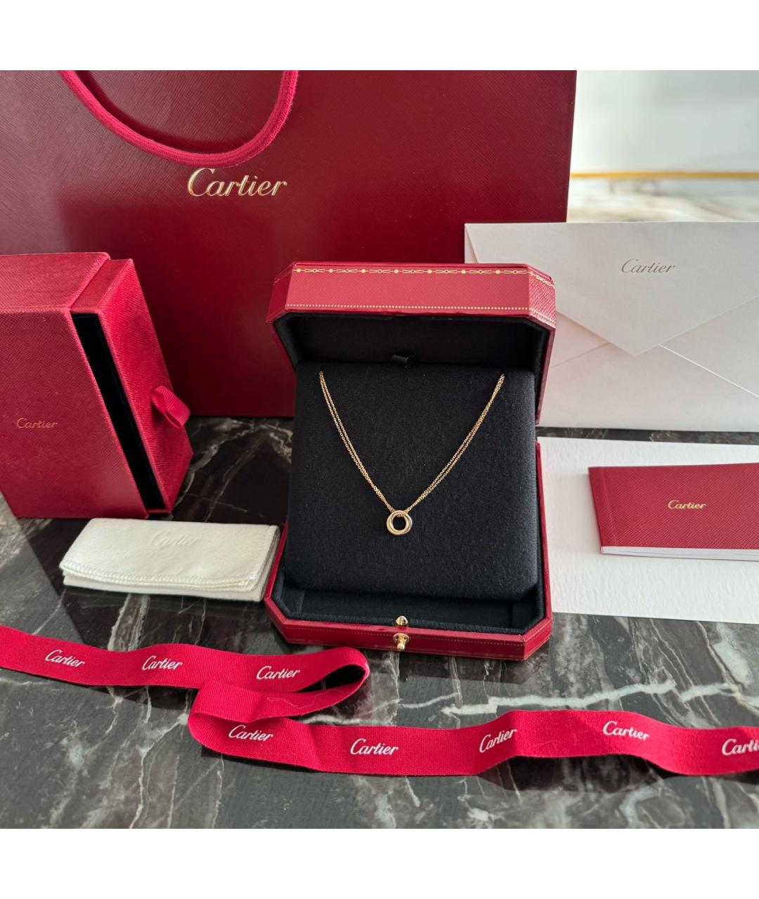 CARTIER Золотое колье из розового золота, фото 3