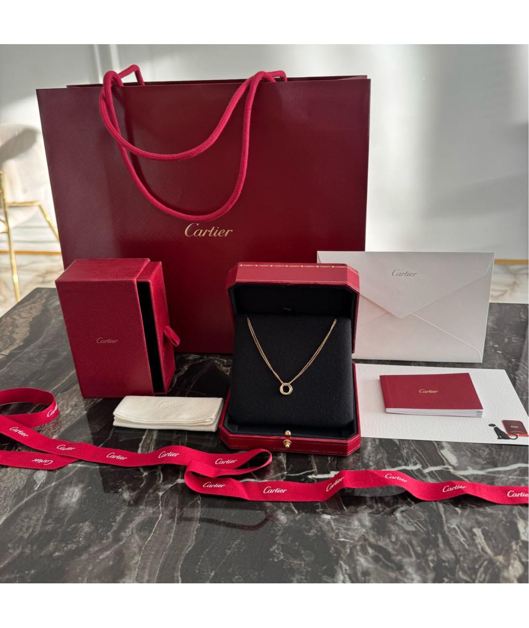 CARTIER Золотое колье из розового золота, фото 2