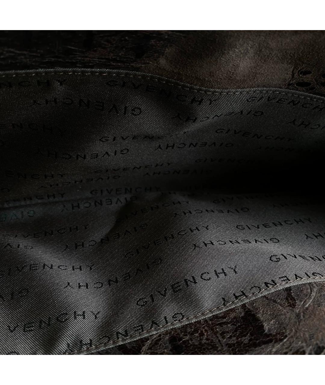 GIVENCHY Коричневая замшевая сумка с короткими ручками, фото 6