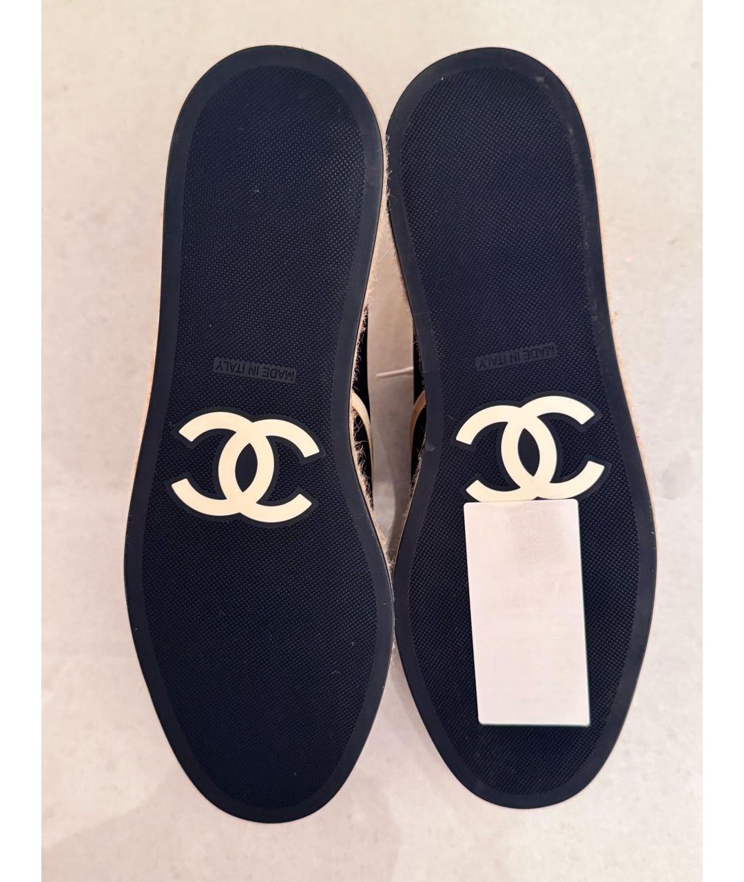 CHANEL Мульти текстильные кеды, фото 8