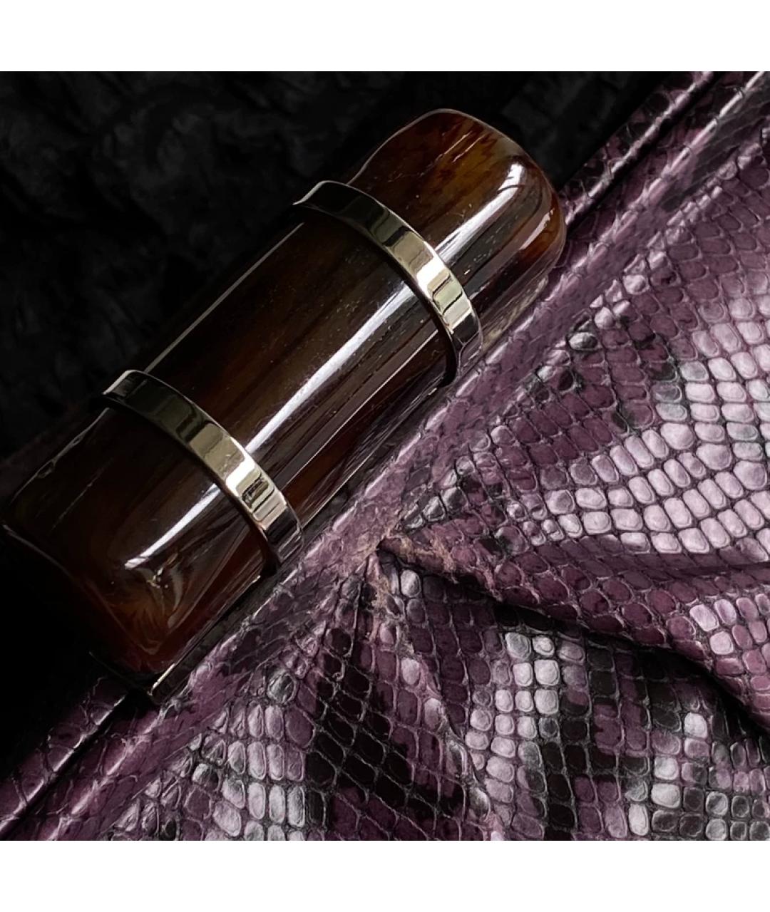 MIU MIU Фиолетовая кожаная сумка через плечо, фото 3