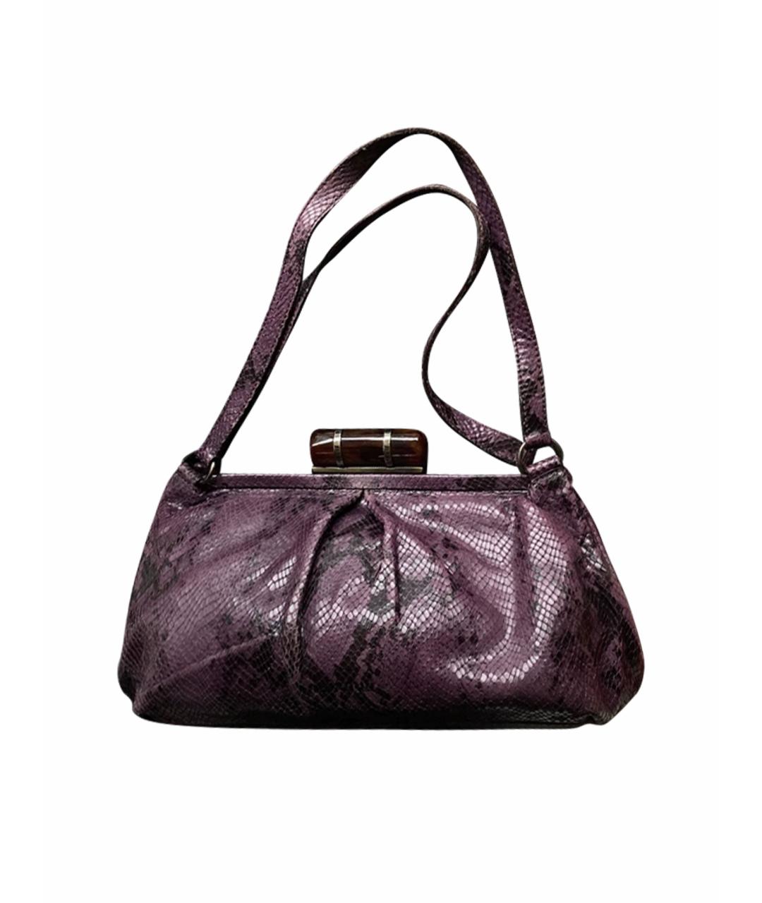 MIU MIU Фиолетовая кожаная сумка через плечо, фото 1