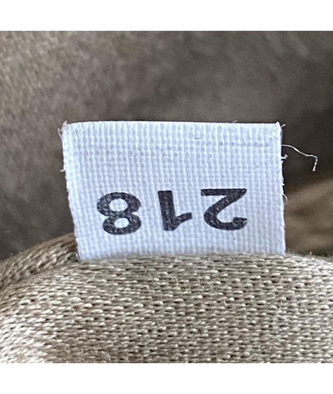 MIU MIU Бежевая кожаная сумка с короткими ручками, фото 5