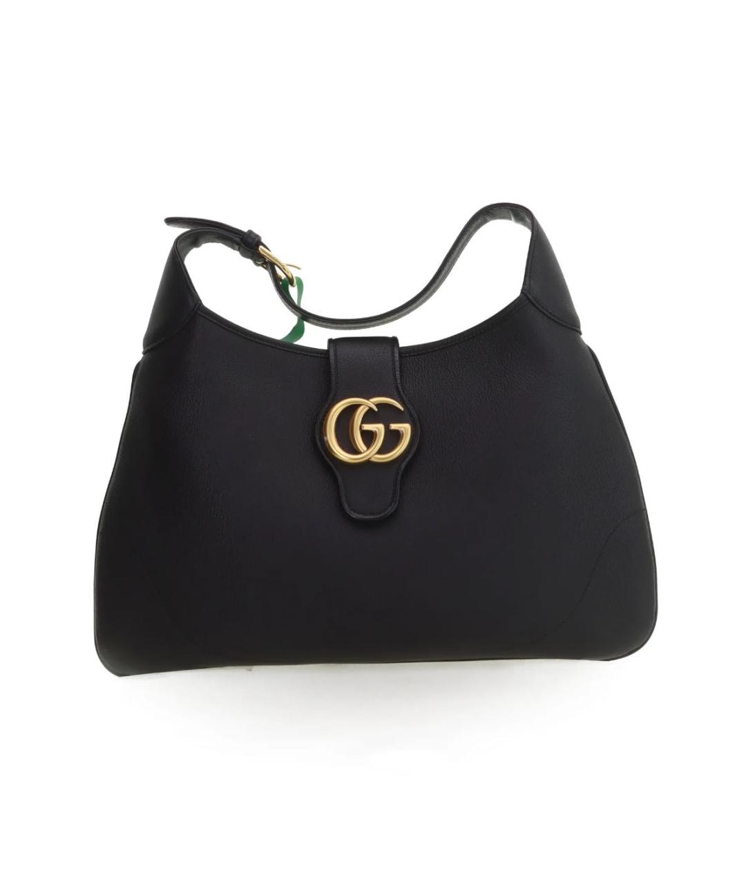 GUCCI Черная кожаная сумка через плечо, фото 8