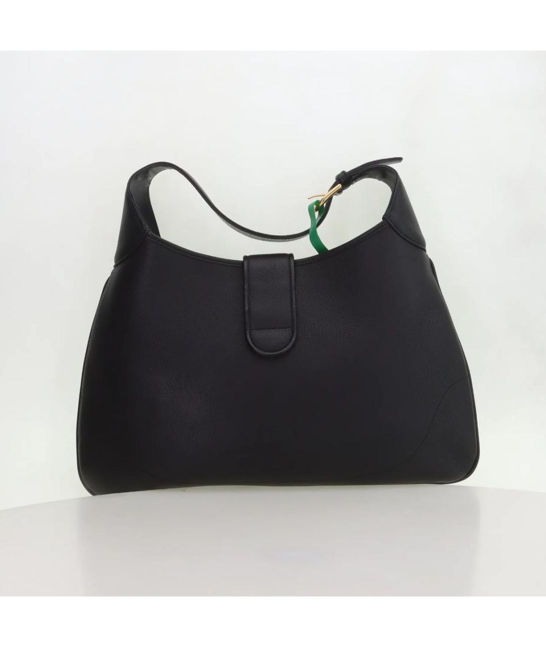 GUCCI Черная кожаная сумка через плечо, фото 3