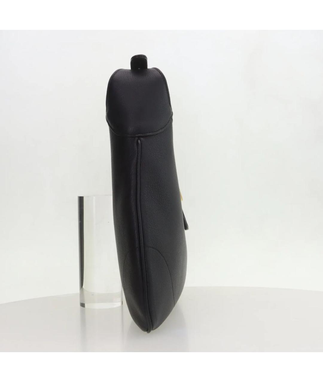 GUCCI Черная кожаная сумка через плечо, фото 4