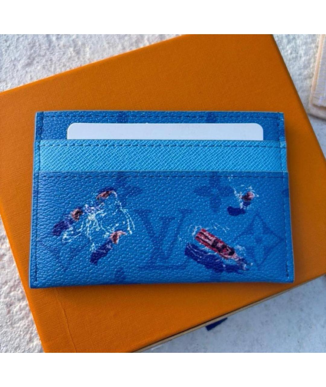 LOUIS VUITTON Голубой кардхолдер, фото 3