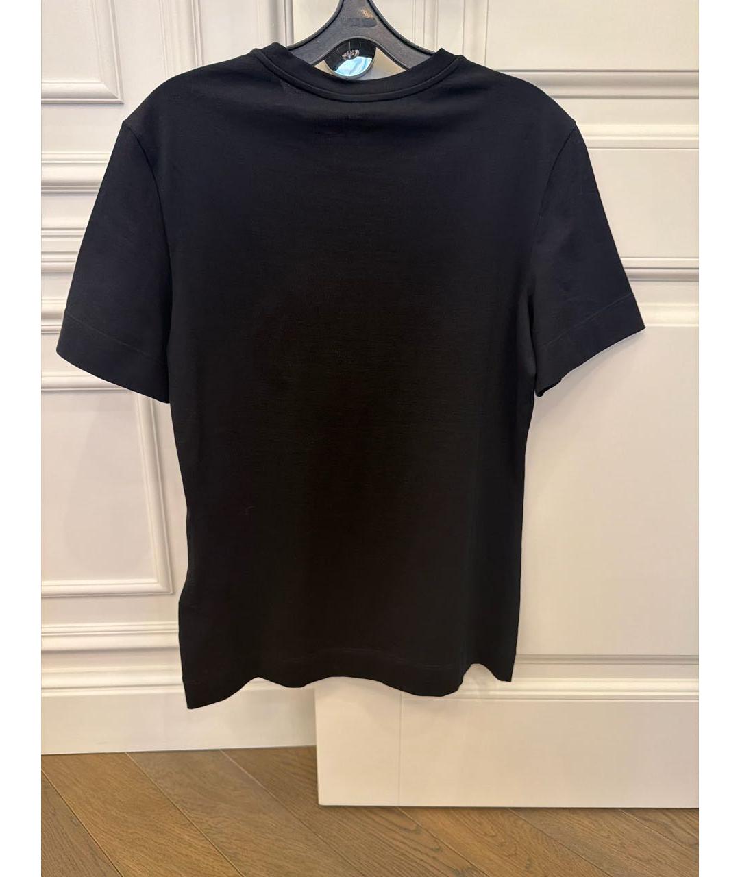 VERSACE Черная хлопковая футболка, фото 2