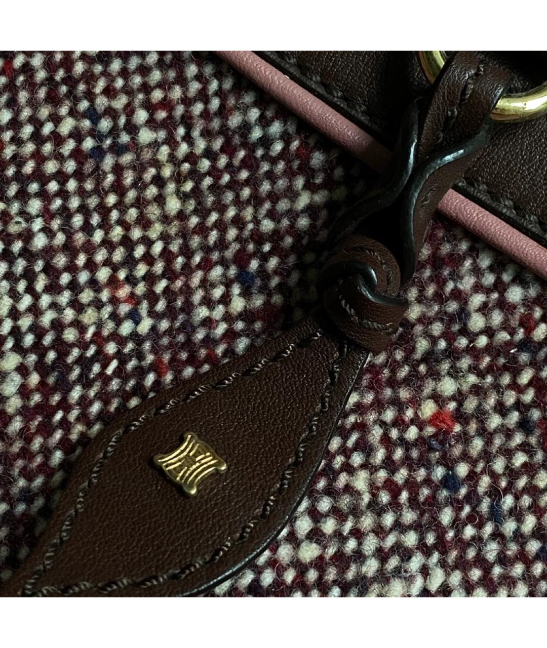 CELINE Фиолетовая кожаная сумка с короткими ручками, фото 2