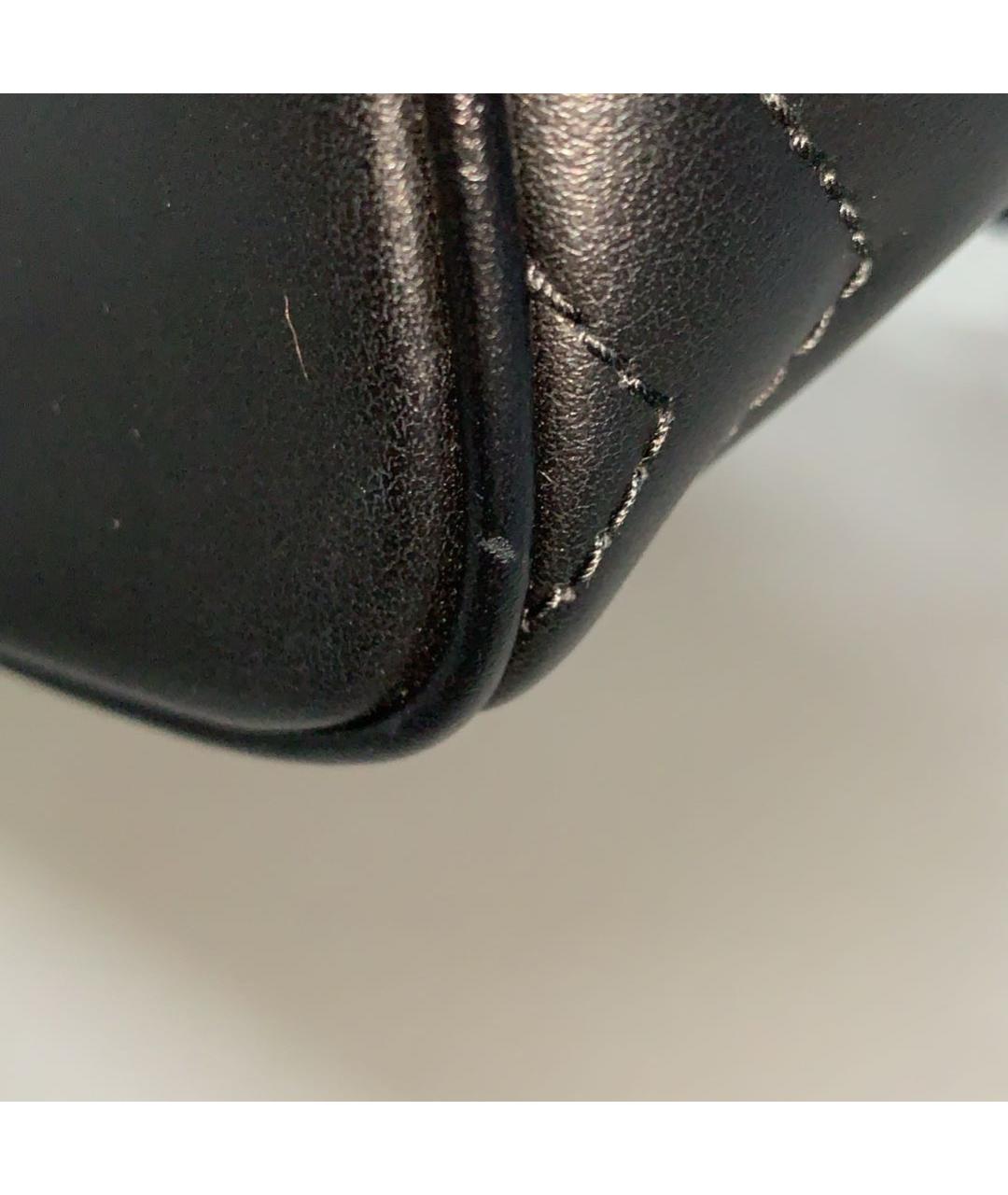 GUCCI Черная кожаная сумка с короткими ручками, фото 7