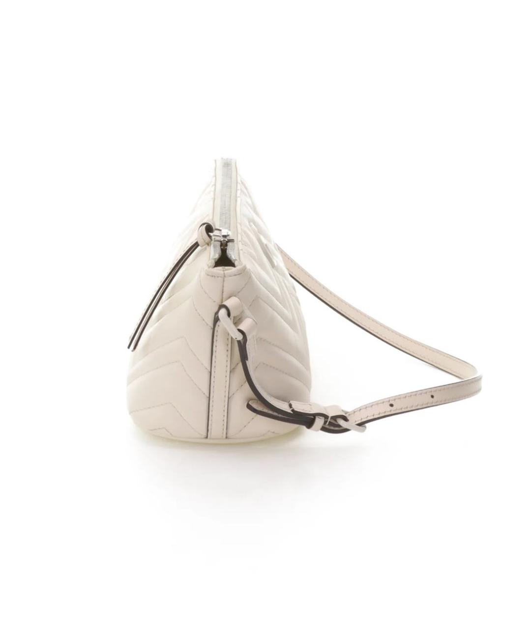 GUCCI Бежевая кожаная сумка с короткими ручками, фото 4