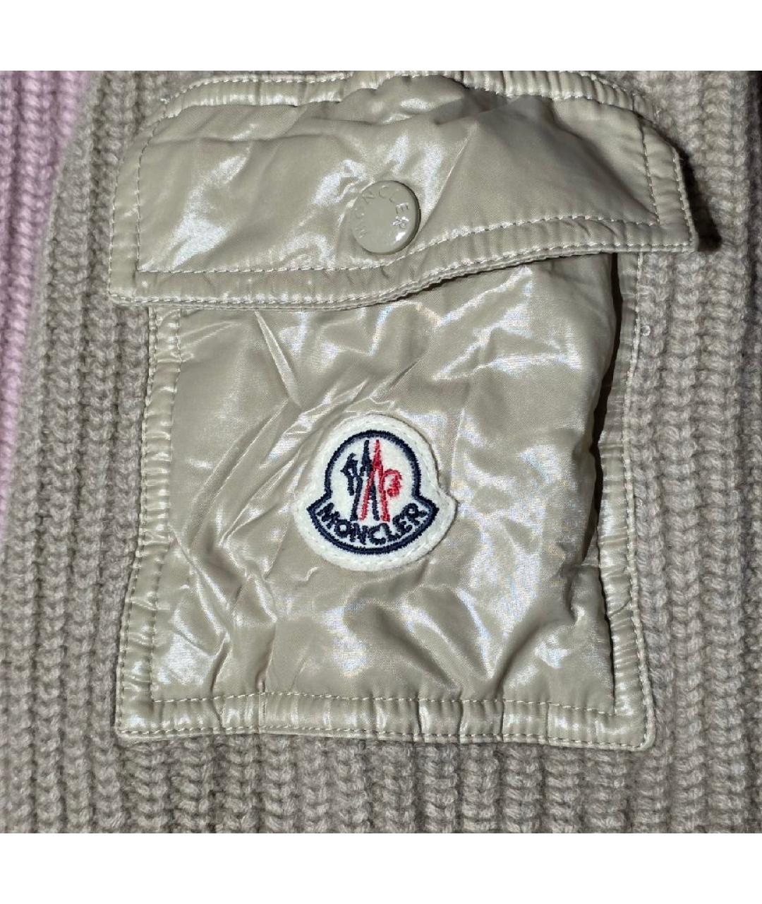 MONCLER Розовый шерстяной джемпер / свитер, фото 4