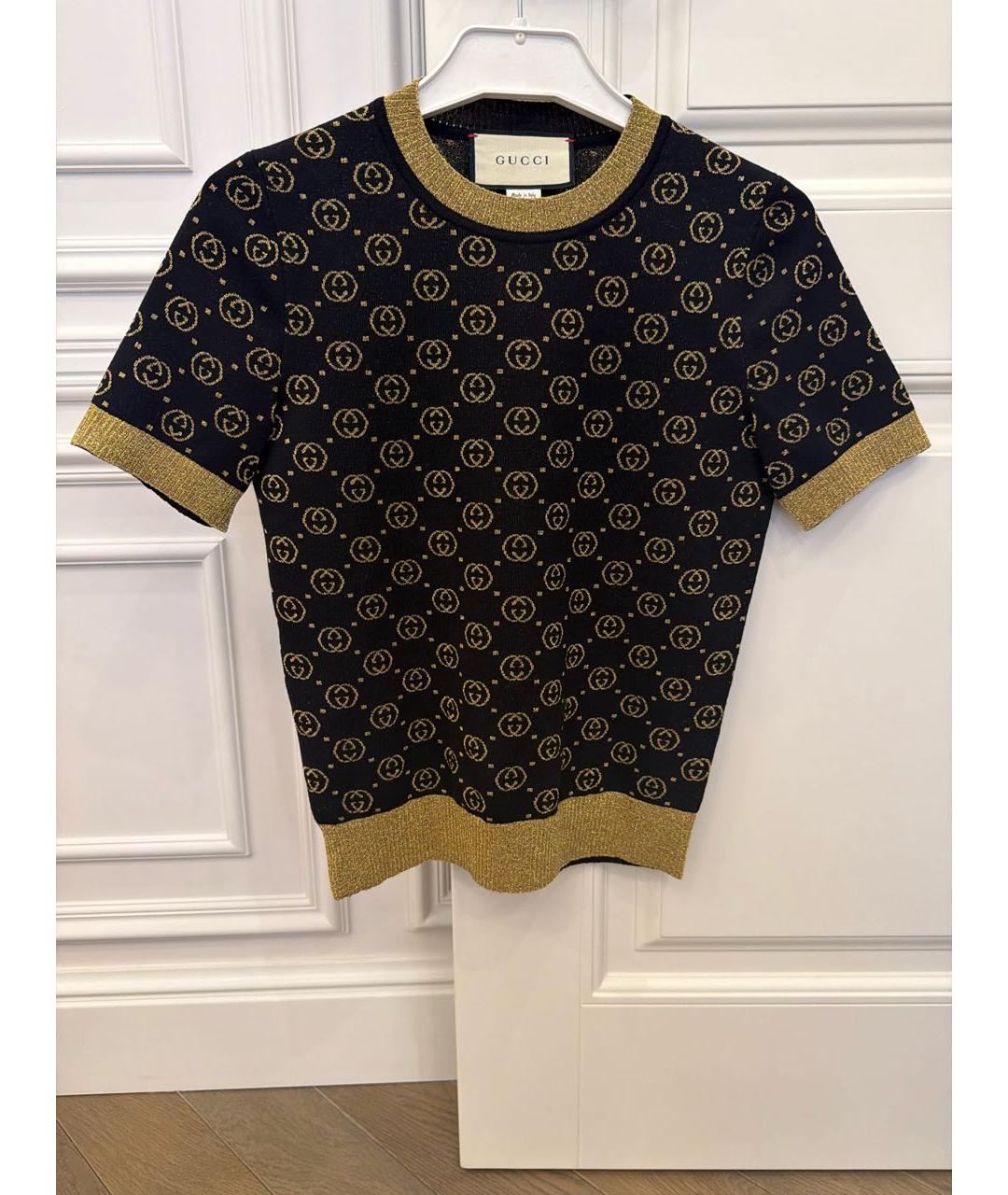 GUCCI Черный шерстяной джемпер / свитер, фото 5