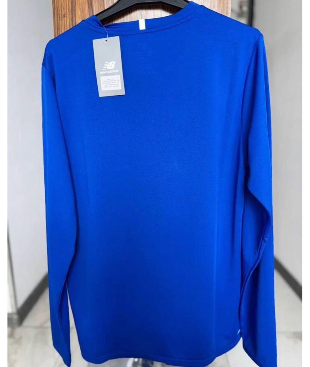 NEW BALANCE Синяя полиэстеровая водолазка, фото 3
