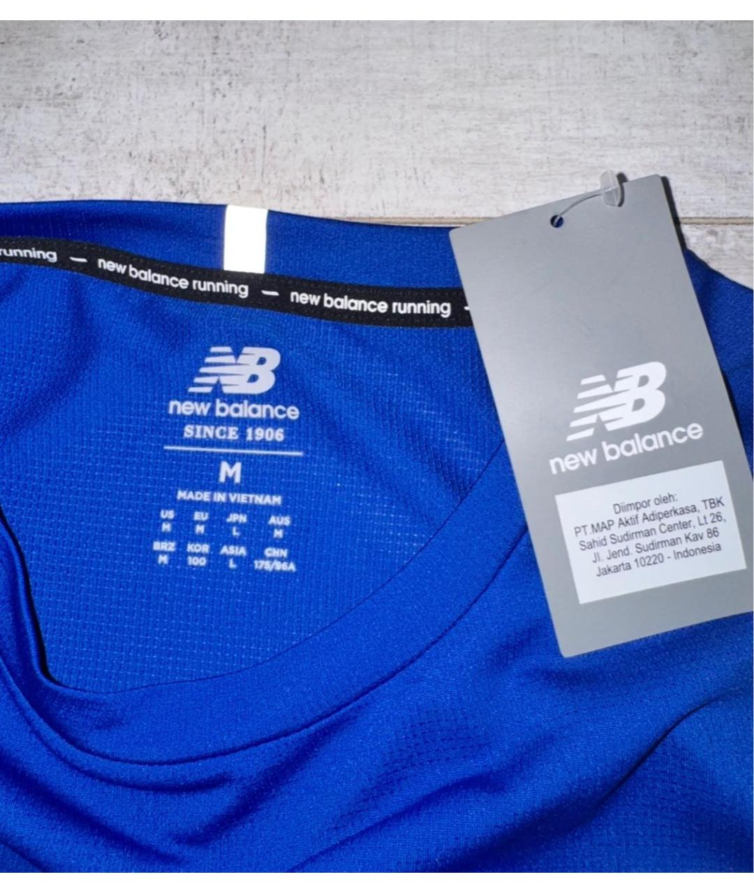 NEW BALANCE Синяя полиэстеровая водолазка, фото 4