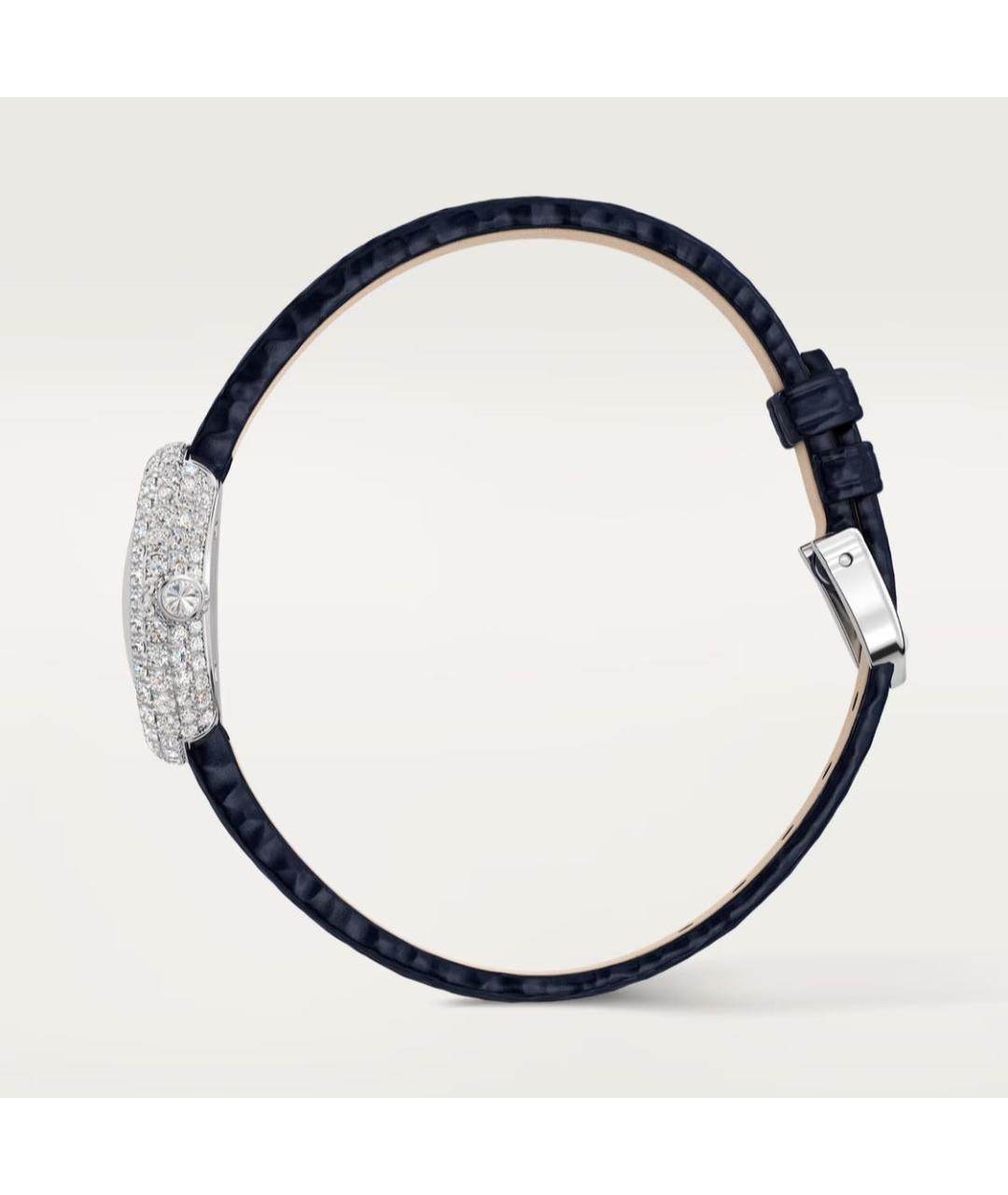 CARTIER Темно-синие часы из белого золота, фото 3