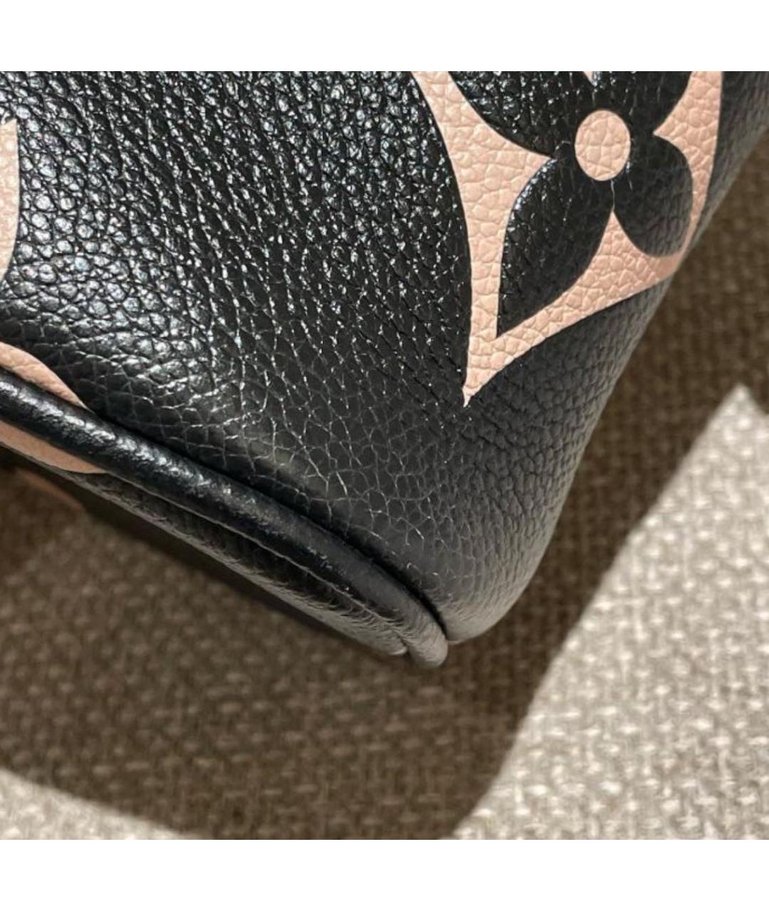 LOUIS VUITTON Черная кожаная сумка через плечо, фото 7