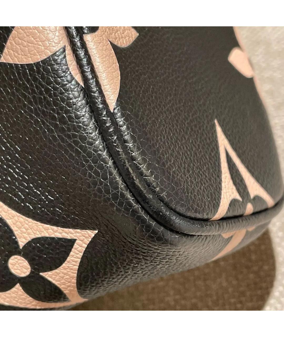 LOUIS VUITTON Черная кожаная сумка через плечо, фото 8