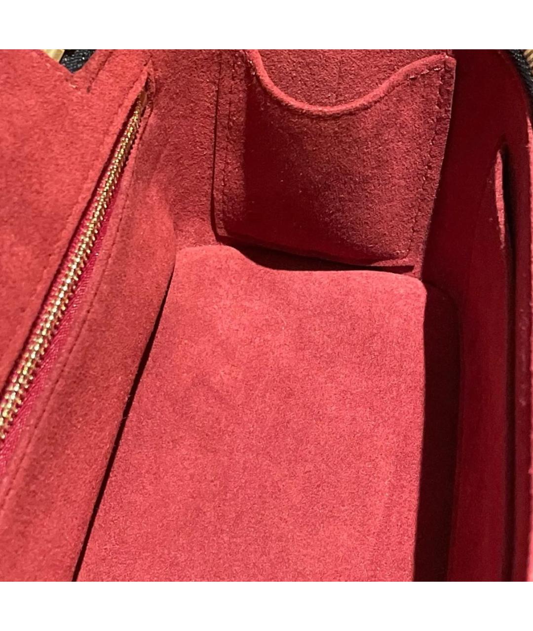 LOUIS VUITTON Черная кожаная сумка через плечо, фото 5