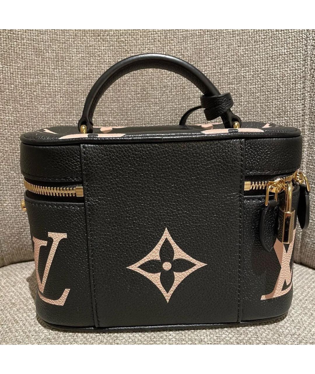 LOUIS VUITTON Черная кожаная сумка через плечо, фото 2