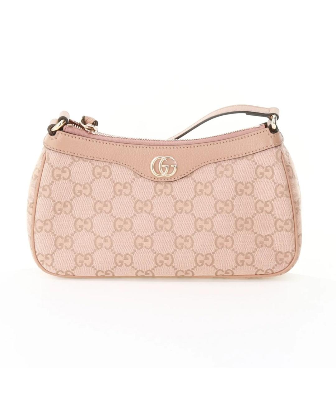 GUCCI Розовая кожаная сумка с короткими ручками, фото 8