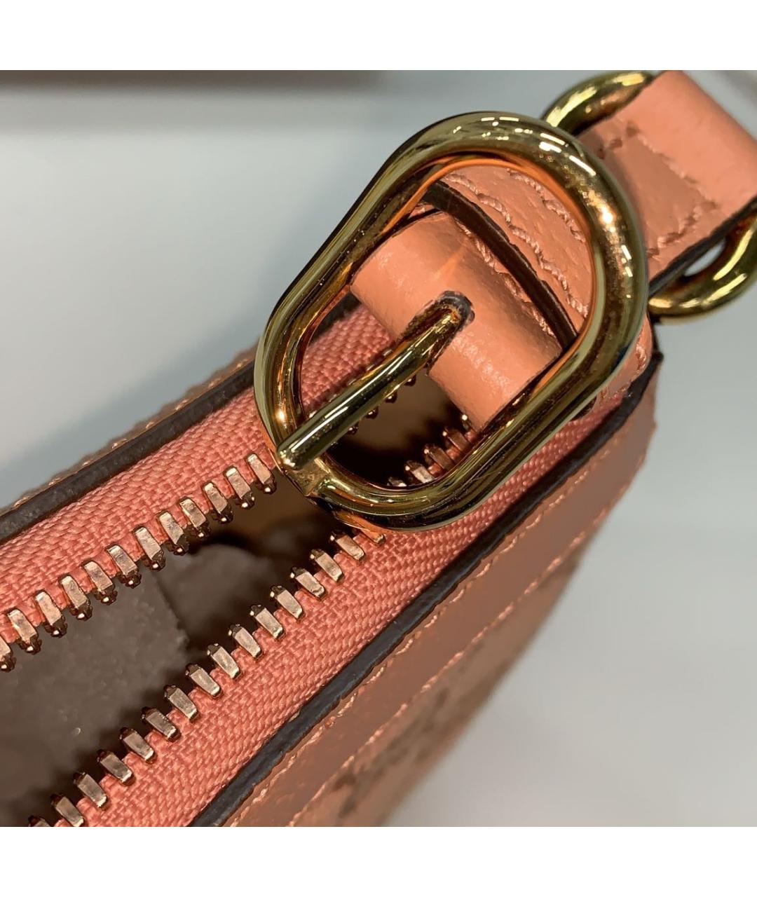 GUCCI Розовая кожаная сумка с короткими ручками, фото 7