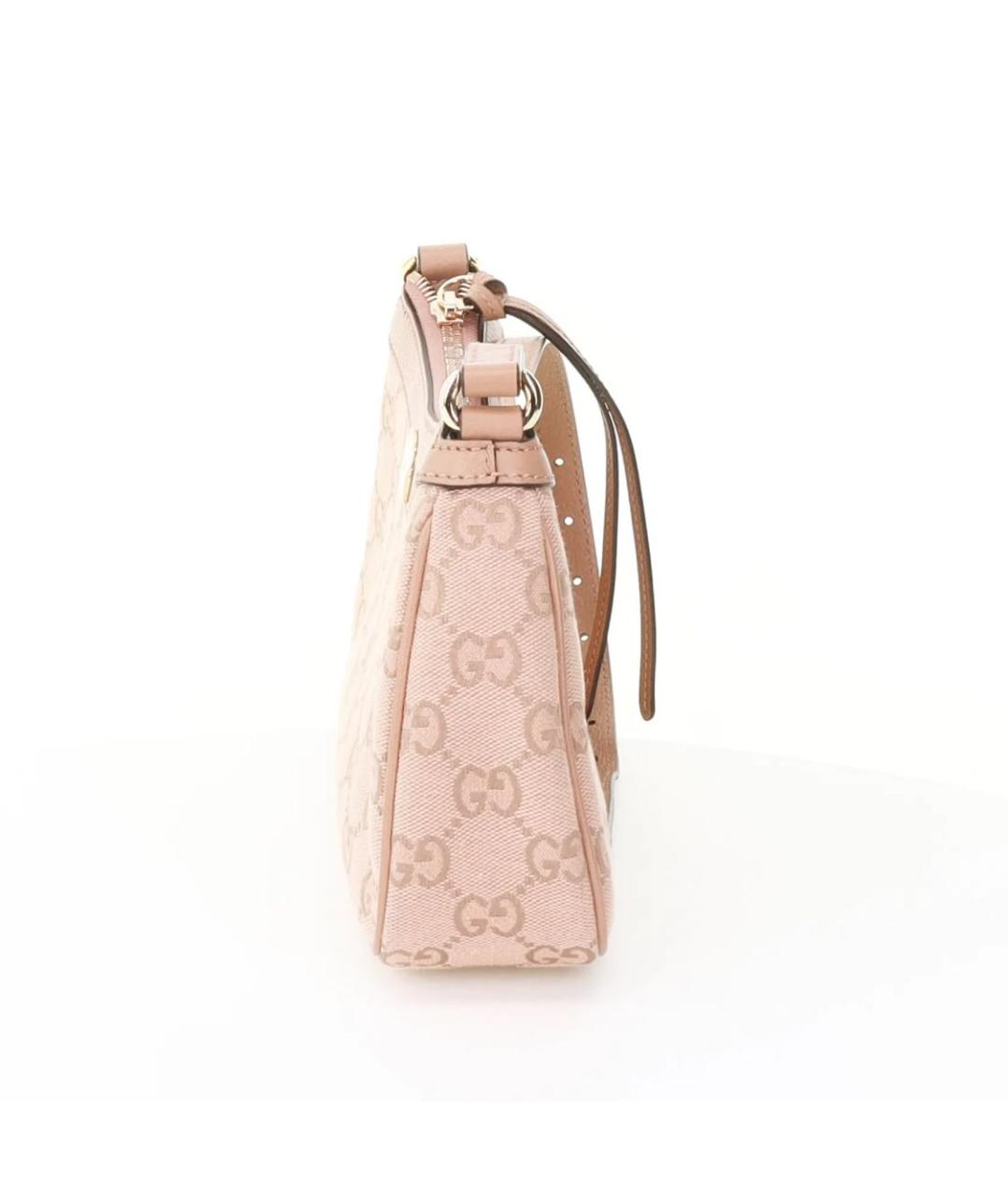 GUCCI Розовая кожаная сумка с короткими ручками, фото 2