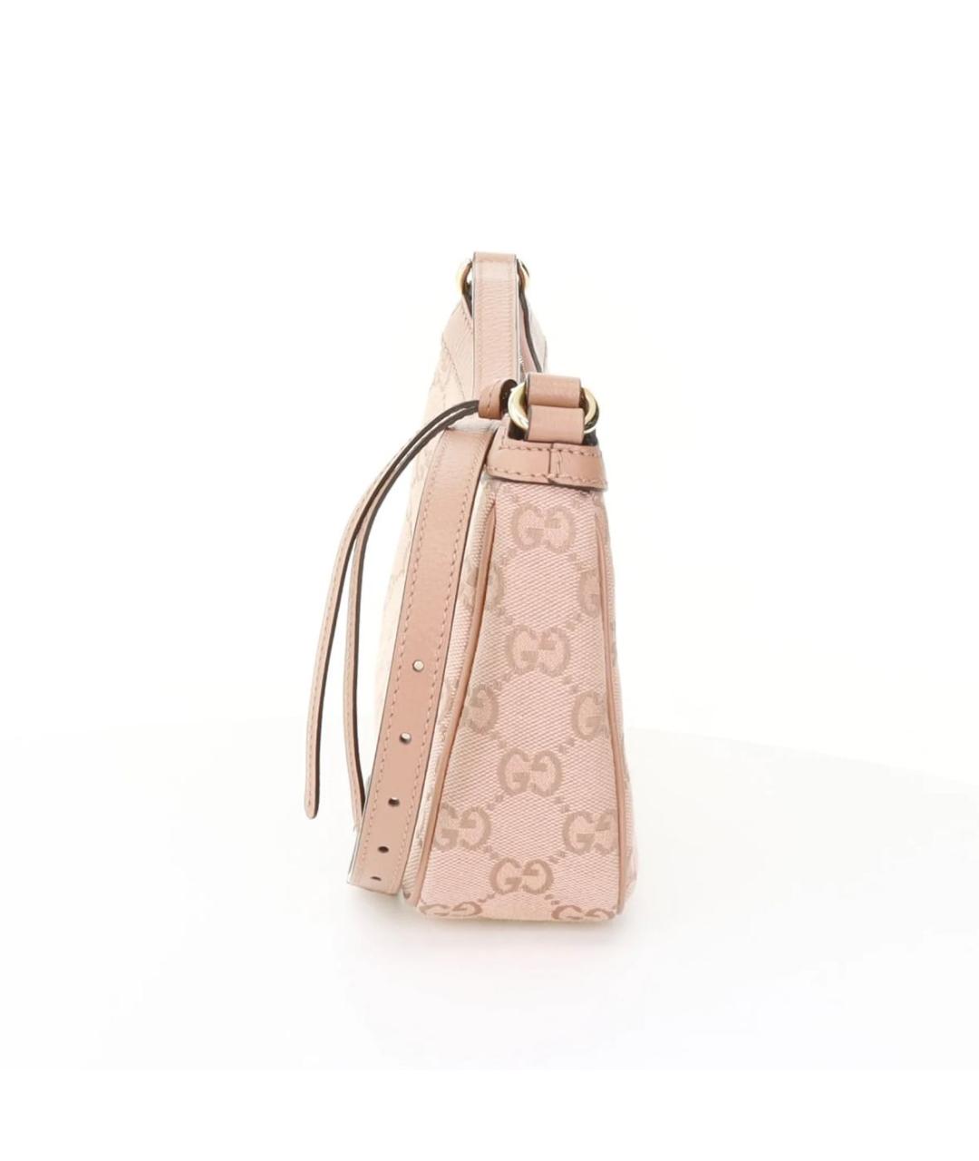 GUCCI Розовая кожаная сумка с короткими ручками, фото 4
