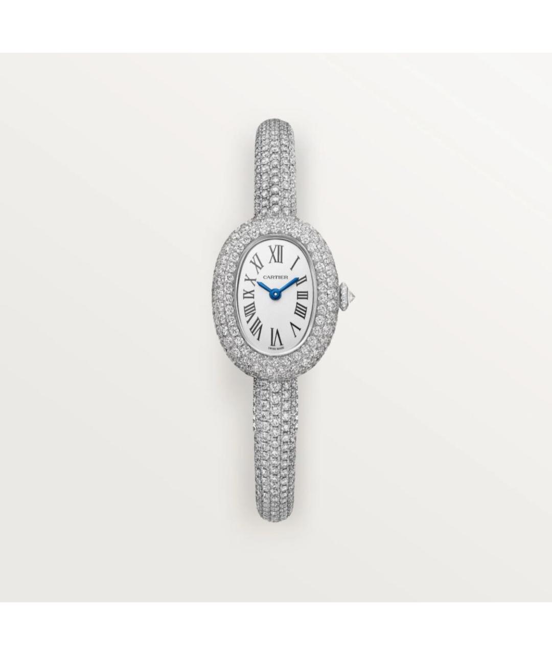 CARTIER Серебряные часы из белого золота, фото 1