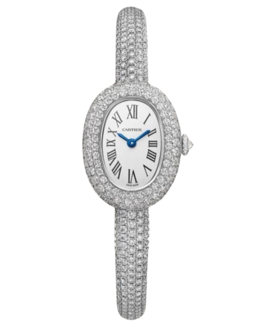 CARTIER Серебряные часы из белого золота, фото 1