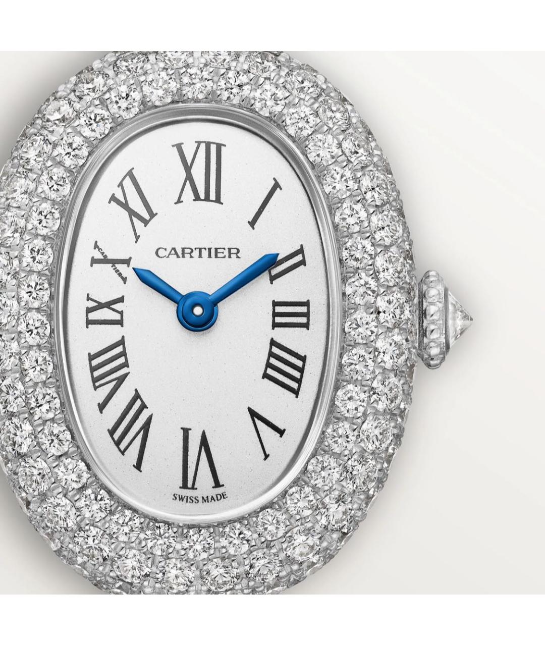 CARTIER Серебряные часы из белого золота, фото 2