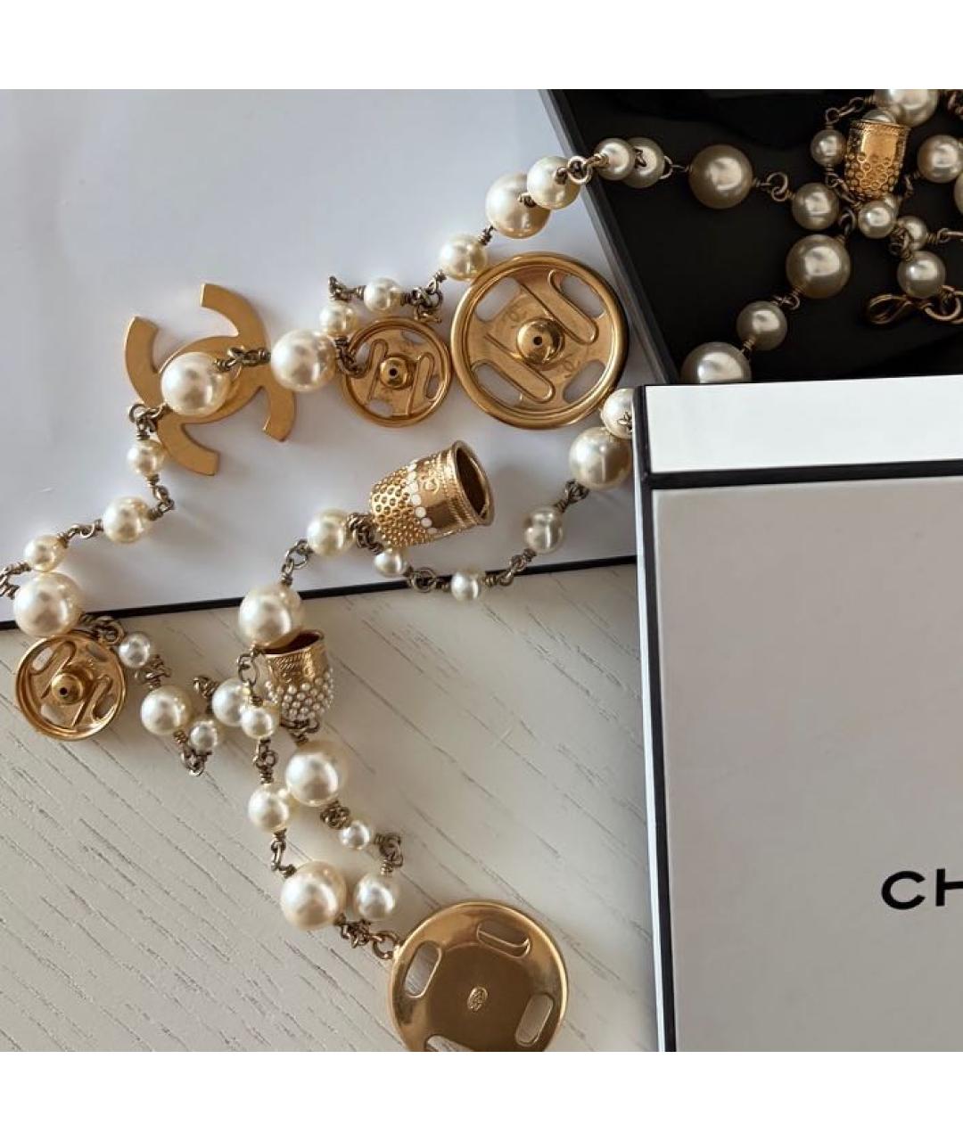 CHANEL Золотое колье, фото 8