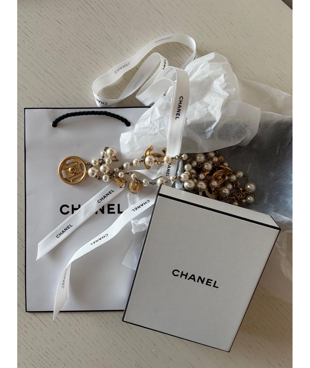 CHANEL Золотое колье, фото 2