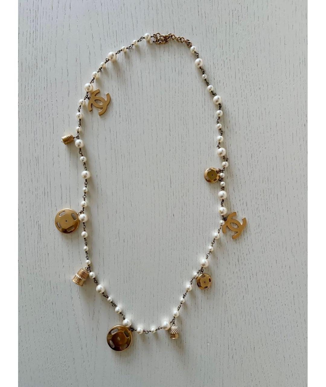 CHANEL Золотое колье, фото 9