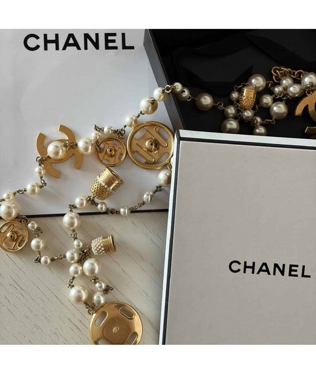 CHANEL Золотое колье, фото 3