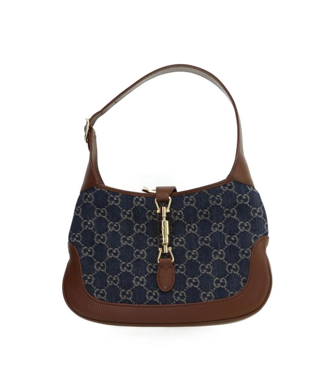 GUCCI Коричневая кожаная сумка с короткими ручками, фото 1