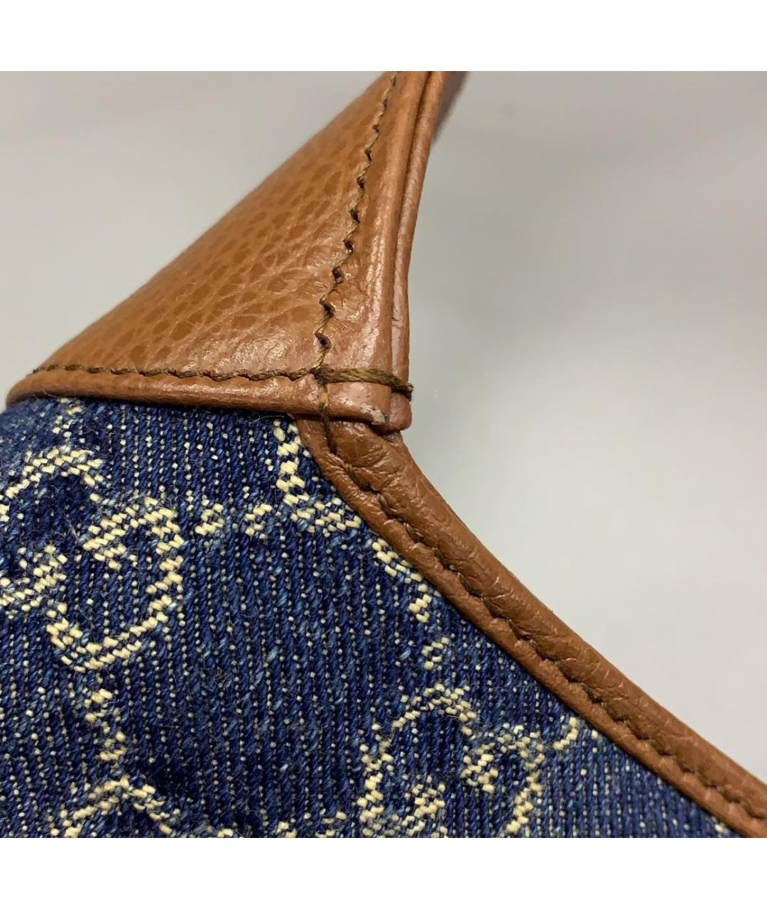 GUCCI Коричневая кожаная сумка с короткими ручками, фото 5