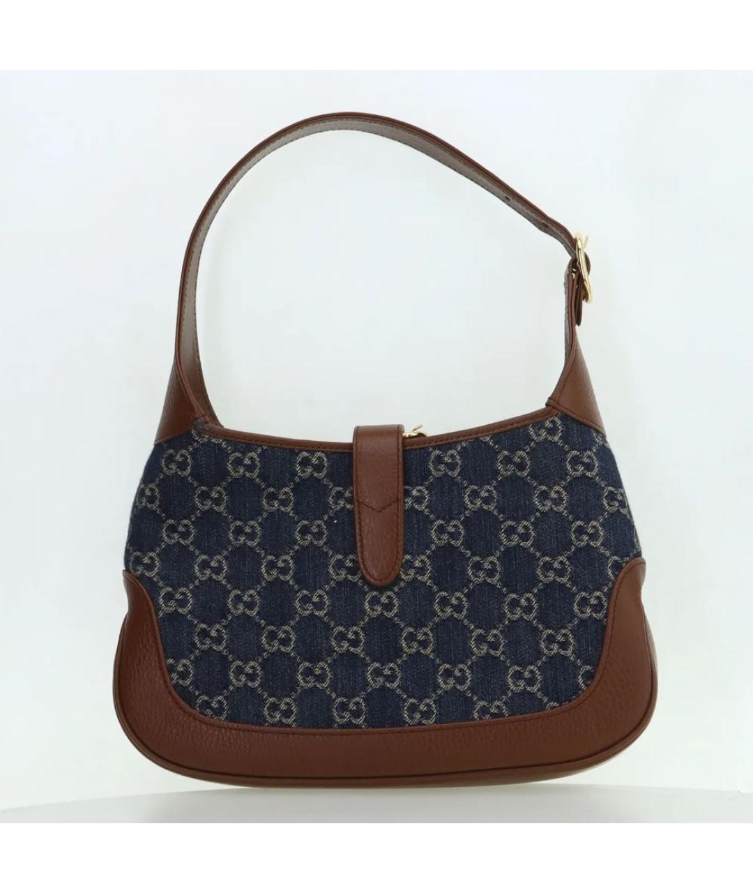 GUCCI Коричневая кожаная сумка с короткими ручками, фото 2