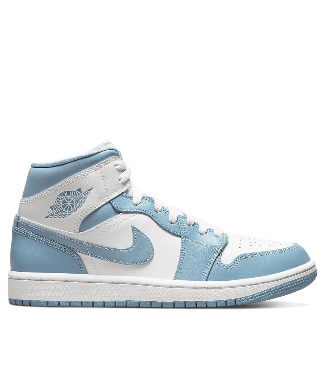 JORDAN Голубые кожаные кроссовки, фото 1