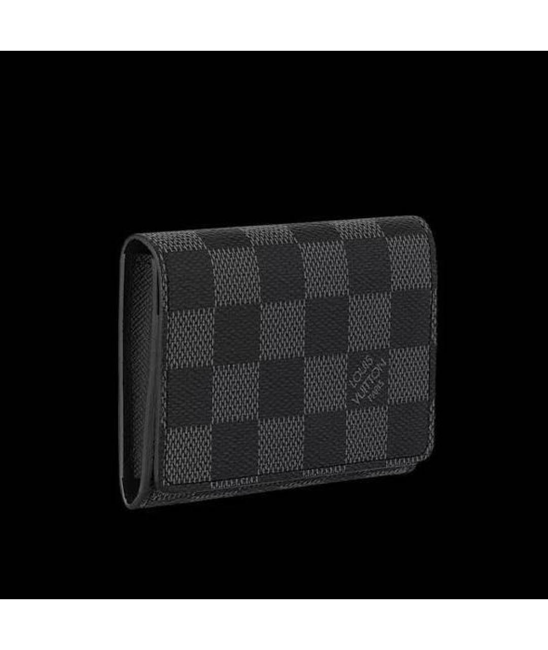 LOUIS VUITTON Антрацитовый кардхолдер, фото 3