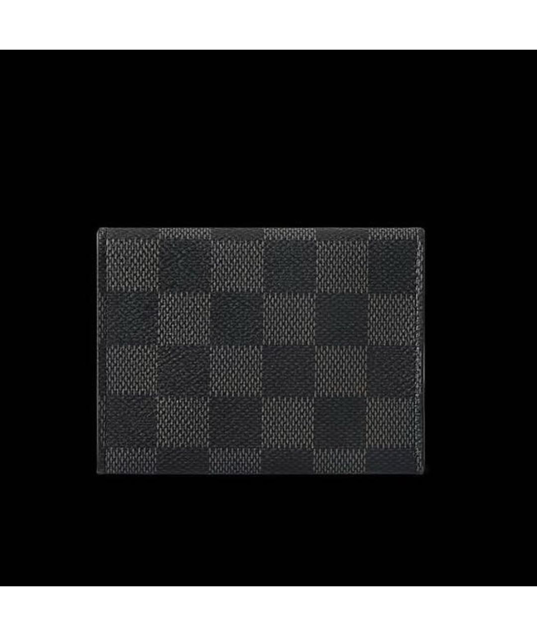 LOUIS VUITTON Антрацитовый кардхолдер, фото 5
